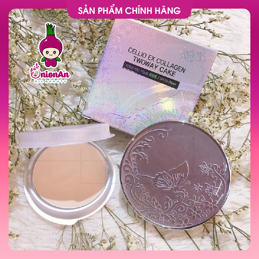 Phấn Phủ Cellio Ex Collagen Twoway Cake SPF30 PA+++